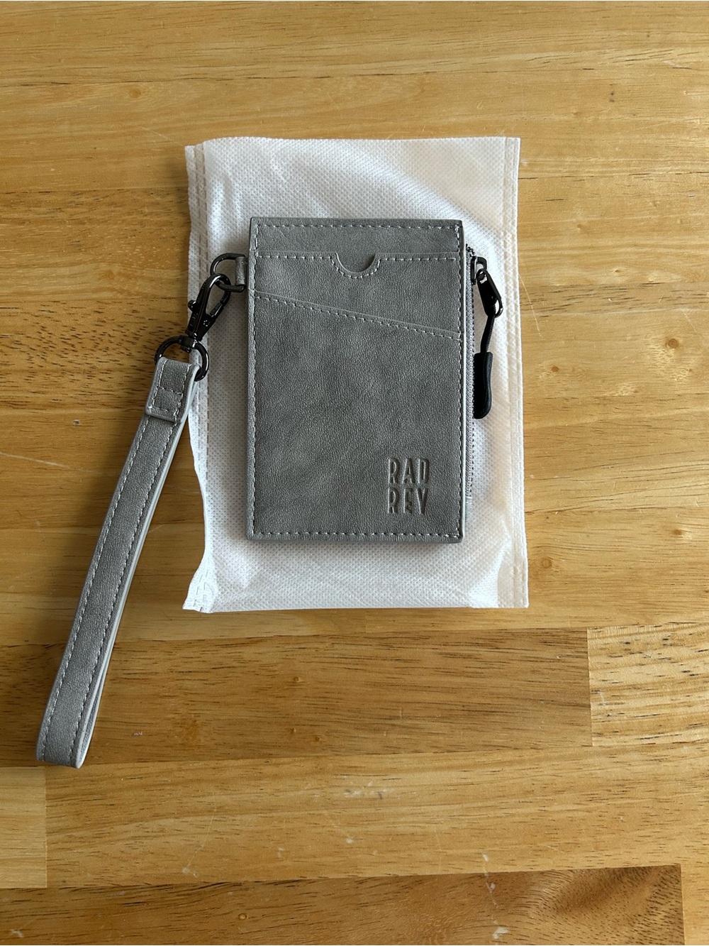 Rad Rev RFID Blocking Care Wristlet Concrete